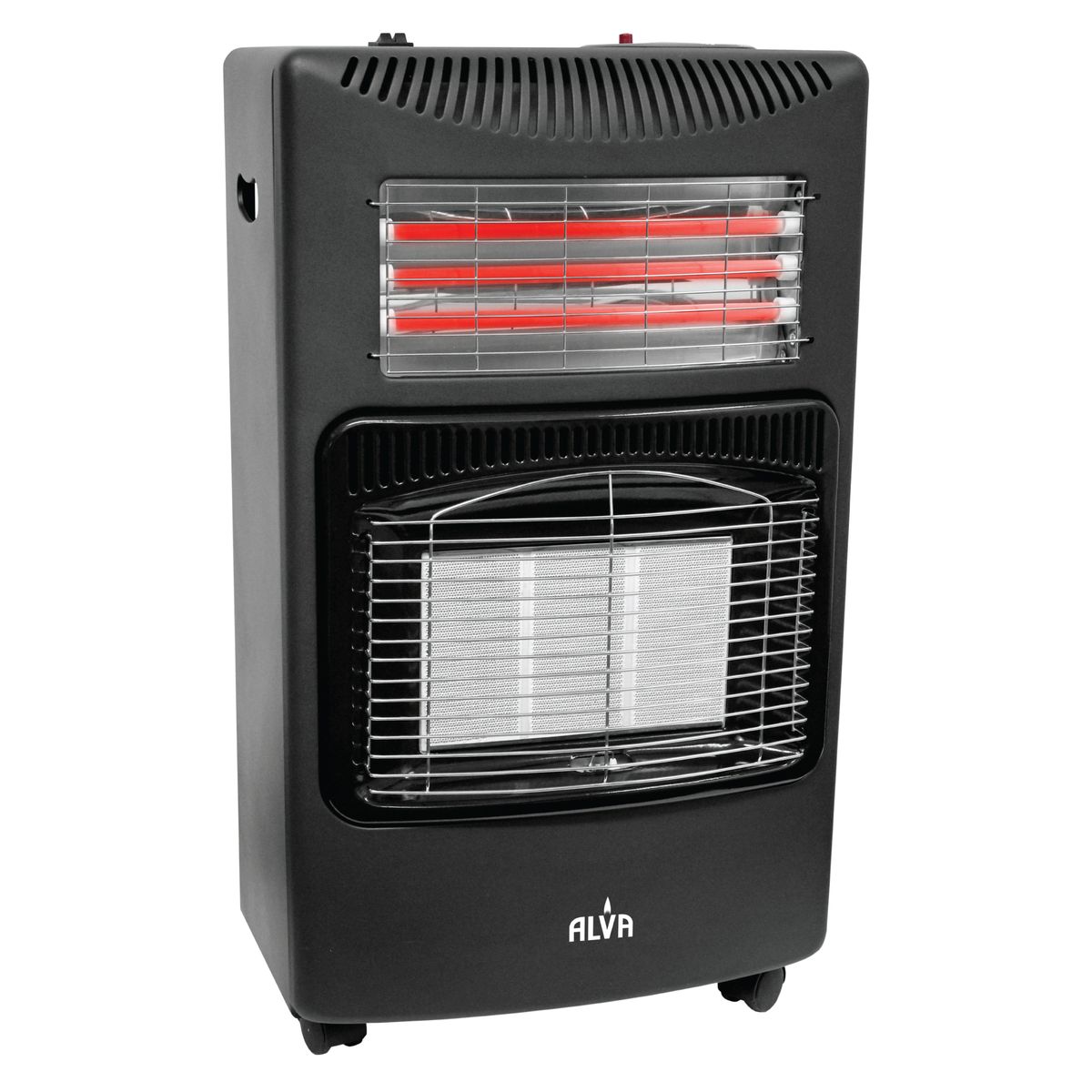 ALVA - Infrared Radiant Gas & Electric Dual Indoor Heater + Cadac 9kg Gas Cylinder (Combo)