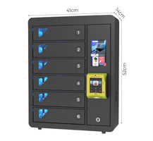 6 Bay Credit Card Operated Charging Locker JUN Wall-mounted Keyless Mobile Phone Charginng Cabinet for Cafe bar
Hotel