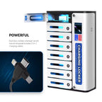 8 Bay Mobile Phone Pin Code Charging Locker Phone Charging Station Secured Charging Cabinet Optional for Ads Screen